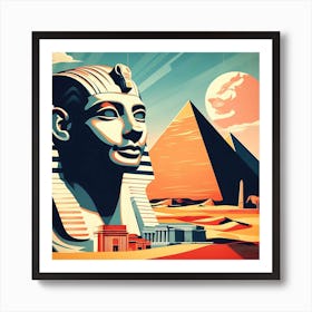 Egyptian Pyramids 4 Art Print