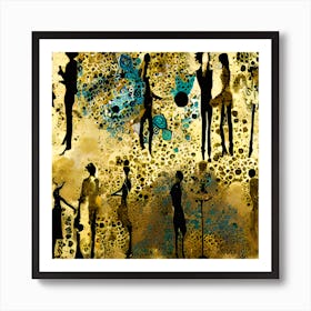Abstract Silhouettes Art Print