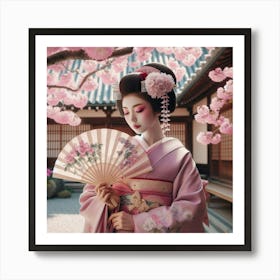 Geisha 200 Art Print