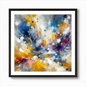 Abstract Cerulean Dreamscape Art Print