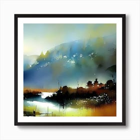 Landscape Painting 2 Art Print