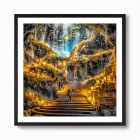 Staircase to enlightenment Art Print