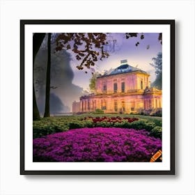 Craiyon 221424 2 Dresden Garden House Entre Huge Window Crystals In And Above Crystals Window High T Art Print