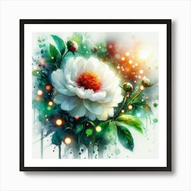 Peony Flower Art Print