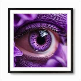 Purple Eye 4 Art Print