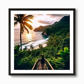 Travel Relaxation Adventure Beach Exploration Leisure Tropical Getaway Scenic Sightseeing (10) Art Print