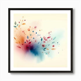 Abstract Watercolor Background 2 Art Print