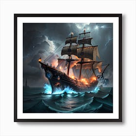 Pirate Ship Art Print