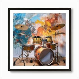 Drum Set 1 Art Print