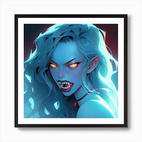 Demon Girl Art Print