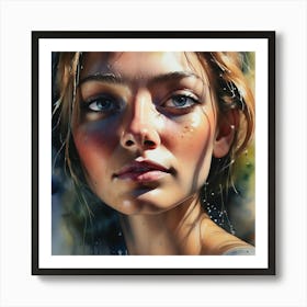 Portrait Of A Woman 19 Art Print