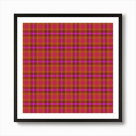 Plaid Fabric 88 Art Print