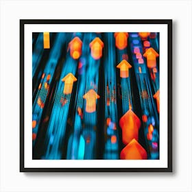 Stock Market Arrows 1 Art Print