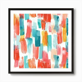 Watercolor Brushstrokes 1 Art Print