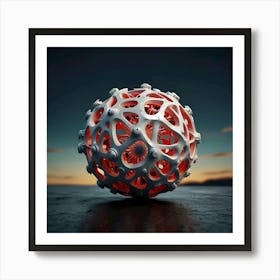 Twilight Orb: Interwoven Futures Art Print