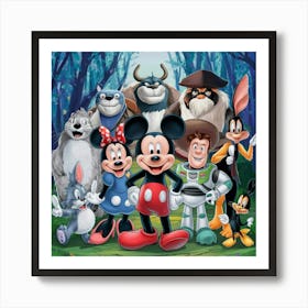 Mickey And Friends 2 Art Print