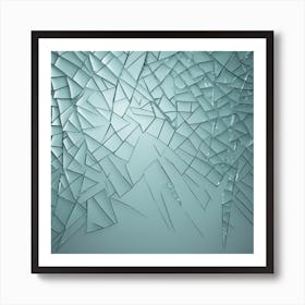 Broken Glass Background 9 Art Print