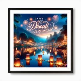 Happy Diwali 1 Art Print