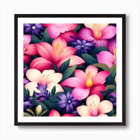 Flowers 30 Art Print