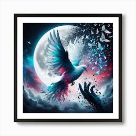 Dove In The Sky Art Print