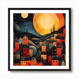 Night In The City Art Print