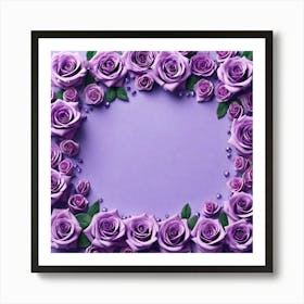 Purple Roses 38 Art Print