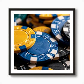 Poker Chips 1 Art Print