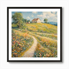 Path Through The Meadow 1 Art Print