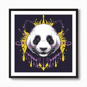 Panda Head 1 Art Print