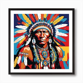 INDIAN BATTLE DRESS Art Print