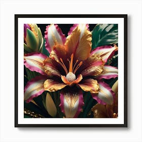 Opulent Exotic Flower 2 Art Print
