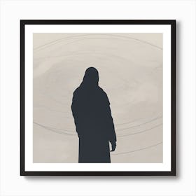 Silhouette Of A Man Art Print