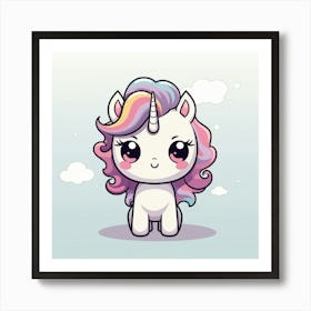 Cute Unicorn 193 Art Print