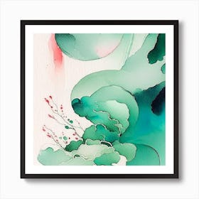 Abstract  Watercolor Painting Art Print