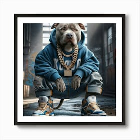 Rap Dog 2 Art Print