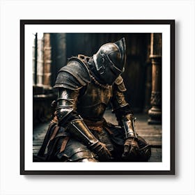 Knight In Armor Art Print