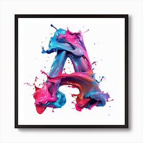 Letter A 7 Art Print