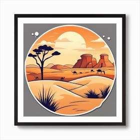 Desert Landscape 95 Art Print