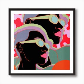 Ava Cherry Square Art Print