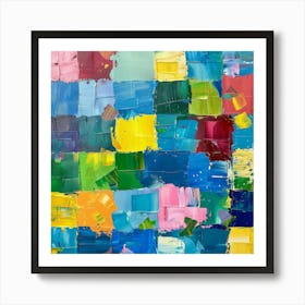 Abstract On Canvas Art Print