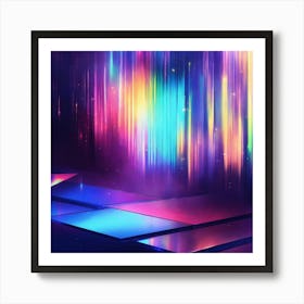 Overlapping colors Art Print