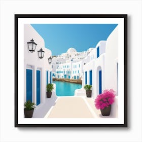 Greek Island Art Print