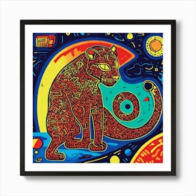 Panther Keith Haring Art Print
