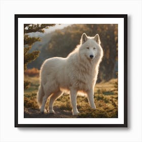 White Wolf Art Print