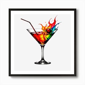 Colorful Cocktail 4 Art Print