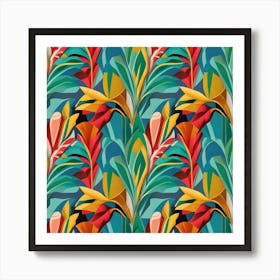 Tropical Leaves Art Print