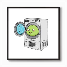 Washing machine bird Art Print