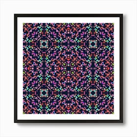 variety of multicolored squares 7 Art Print