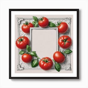 Frame Of Tomatoes 20 Art Print