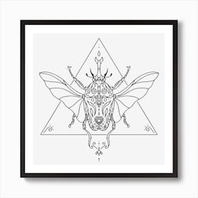 Mandala Insect 07 Art Print